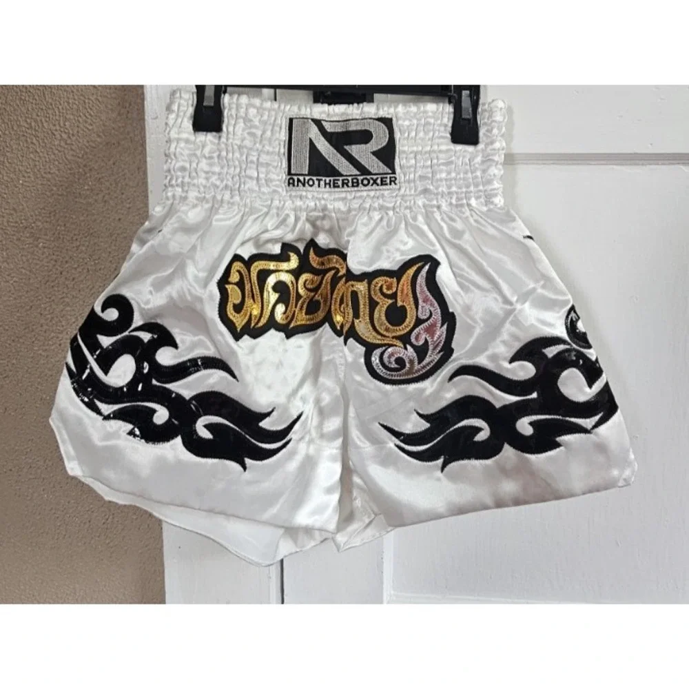 ANOTHERBOXER Men's M letters‎ pattern embroidery high waist shorts drawstring